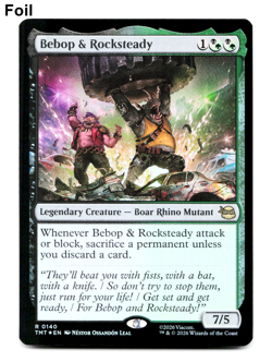 Bebop & Rocksteady (FOIL) - [Teenage Mutant Ninja Turtles] MTG TMT 0140 NM 💀🌳 - Image 1