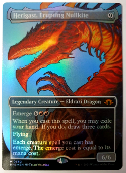 Herigast, Erupting Nullkite - FOIL Borderless - MTG Modern Horizons 3 - 0362 NM - Image 1