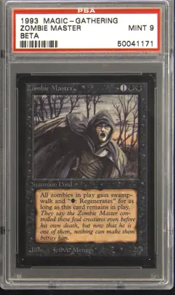 1993 MAGIC: THE GATHERING LTD EDITION BETA ZOMBIE MASTER PSA 9 - Image 1