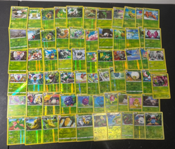 60+ Pokemon Grass Type Reverse Holo Card Lot - NM/Mint - Bulk Collection - Image 1