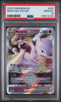 Mewtwo VSTAR 031/078 - Pokemon GO Holo (PSA 10) - Image 1