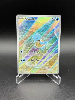 Pokemon TCG Squirtle 170/165 Illustration Rare IR Holo Scarlet & Violet 151 Card - Image 1