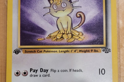 Pokemon Meowth Jungle Set 56/64 1st Edition Regular Common Vintage 1999 WOTC TCG - Image 2