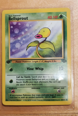 Pokemon 1999 BELLSPROUT Jungle Set 56/64 1st Edition Regular Common Vintage - Image 1