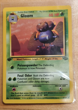 Pokemon 1999 GLOOM Jungle Set 37/64 1st Edition Regular Common Vintage - Image 1