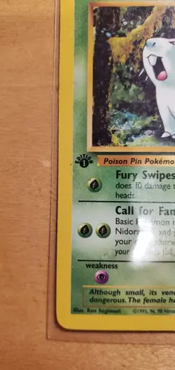 Pokemon 1999 NIDORAN Jungle Set 57/64 1st Edition Regular Common Vintage - Image 2