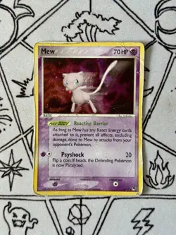 Mew 4/17 POP Series 4 Promo Pokemon Card Holo Foil Rare Swirl - Image 1