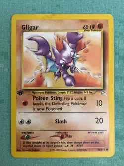Gligar Common 1st Edition Neo Genesis Pokemon 59/111 - Image 1