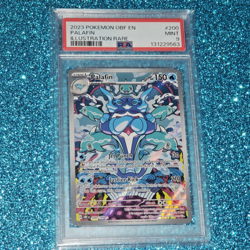 Pokemon PSA 9 Palafin OBF #200 MINT Illustration Rare 2023 English - Image 2
