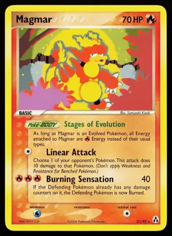 Magmar 21/92 Rare Legend Maker Pokemon Card - Image 1