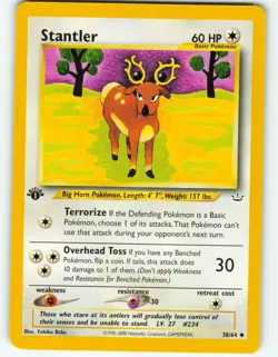 Stantler - 1st Edition - 38/64 Neo Revelation - Pokemon TCG - 2001 - Image 1