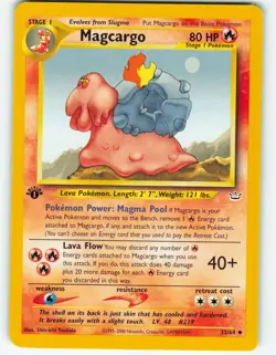 Magcargo - 1st Edition - 33/64 Neo Revelation - Pokemon TCG - 2001 - Image 1