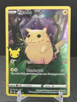 Pikachu Pokemon Celebrations 25th #005/025 Holo Rare Classic Collection - Image 1