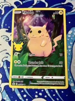 Pikachu 005/025 Celebrations Ultra Rare Pokemon Card 25th Anniversary TCG ✨ - Image 1