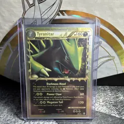 Pokemon Tyranitar Prime 88/95 Unleashed Holo Rare Stage 2 Card HEAVILY PLAYED - Image 1