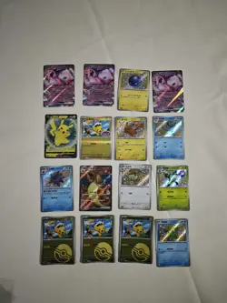 Pokemon tcg captain pikachu.Charizard shiny holo.mew rr JM64 - Image 1