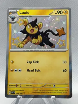 Luxio 136/091 Baby Shiny Rare Paldean Fates Pokemon TCG - Image 1