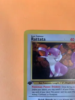 Rattata 66/82 | Team Rocket First Edition | Pokemon TCG Common (Creased) - Image 2