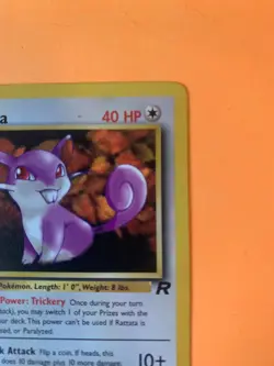 Rattata 66/82 | Team Rocket First Edition | Pokemon TCG Common (Creased) - Image 3