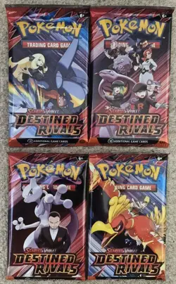 POKEMON TCG DESTINED RIVALS FULL ART SET Factory Sealed Pack (x4)💥#1 SELLER💥 - Image 1