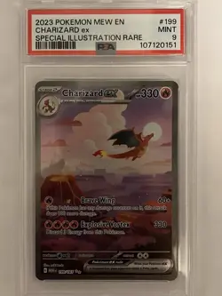 Pokemon Charizard ex #199 151 Special Illustration Rare PSA 9 - Image 1