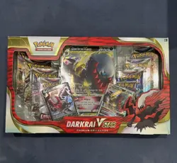 Pokemon TCG: Darkrai VSTAR Premium Collection Box New Factory Sealed 8 Boosters - Image 1