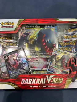 Pokemon TCG: Darkrai VSTAR Premium Collection Box New Factory Sealed 8 Boosters - Image 3