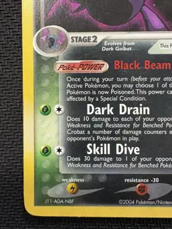 Pokemon TCG Dark Crobat EX Team Rocket Returns Reverse Holo Stamped 3/109 2004 - Image 5