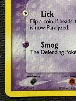 Pokemon TCG Gastly EX Legend Maker 52/92 Reverse Holo Stamped 2006 LP Excellent - Image 5