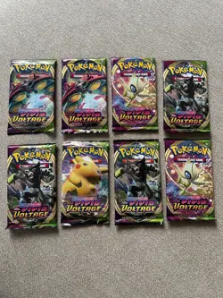 Pokemon Vivid Voltage Factory Sealed Booster Pack Lot x8 - Image 1