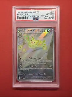 2025 POKEMON SVP EN-SV BLACK STAR PROMO #212 REUNICLUS PSA 10 - Image 1