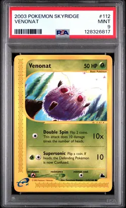 2003 POKEMON SKYRIDGE #112 VENONAT PSA 9 - Image 1