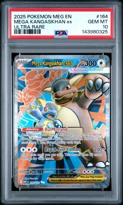 2025 POKEMON MEG EN-MEGA EVOLUTION ULTRA RARE #164 MEGA KANGASKHAN EX PSA 10 - Image 1