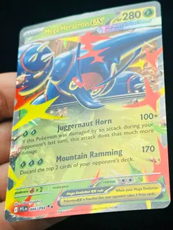 Mega Heracross ex 004/094 - MP - Pokemon TCG Card - PFL - 5ban Graphics - Image 2
