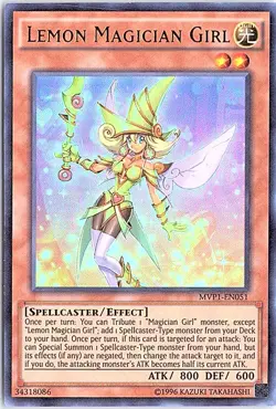 Lemon Magician Girl Ultra Rare The Dark Side of Dimensions Movie Pack MVP1-EN051 - Image 1