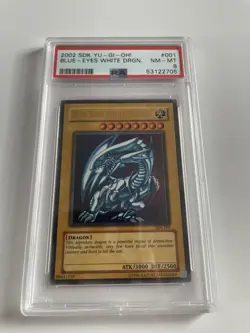 blue eyes white dragon sdk-001 psa 8 - Image 1