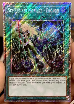 Yugioh 1xCopy Sky Striker Mobilize Engage RA03-EN269 Platinum Secret Rare NM - Image 1