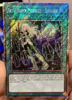 Yugioh 1xCopy Sky Striker Mobilize Engage RA03-EN269 Platinum Secret Rare NM - Image 2