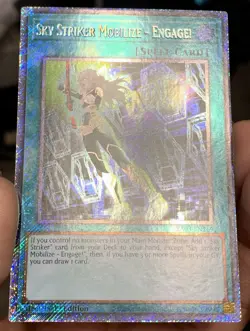 Yugioh 1xCopy Sky Striker Mobilize Engage RA03-EN269 Platinum Secret Rare NM - Image 5