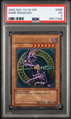 Dark Magician SDY-006 FOIL BLEED ERROR Yugioh PSA 3 *486 - Image 1