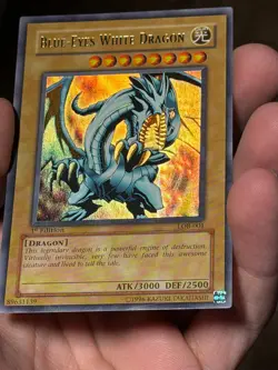 Blue-Eyes White Dragon LOB-001 GLOSSY FOIL LINE ERROR 1st Edition Yu-Gi-Oh - Image 5