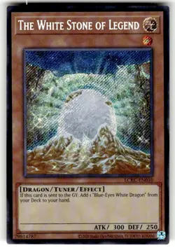 The White Stone of Legend LCKC-EN010 Secret Rare Yugioh Unlimited Edition Mint - Image 1