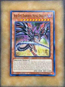 Yugioh Red-Eyes Darkness Metal Dragon LDS1-EN004 Common 1st Ed NM - Image 1
