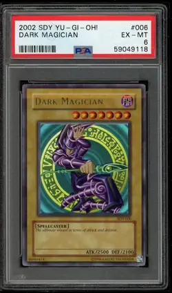 Dark Magician SDY-006 INK ERROR + FOIL SHIFT Yugioh PSA 6 *118 - Image 1