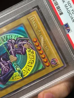 Dark Magician SDY-006 INK ERROR + FOIL SHIFT Yugioh PSA 6 *118 - Image 4