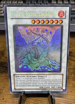 Black Rose Dragon (Ghost Rare) CSOC-EN039 Crossroads of Chaos Unlimited - Image 1