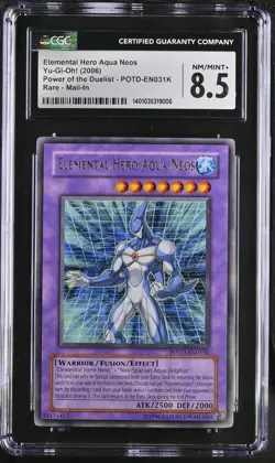 Elemental Hero Aqua Neos POTD-EN031K Mail-in Yu-gi-oh! CGC 8.5 Nm/mint+ *006 - Image 1