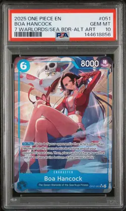 2025 ONE PIECE BOA HANCOCK SEVEN WARLORDS OF THE SEA PROMO ALT ART #051 PSA 10 - Image 3