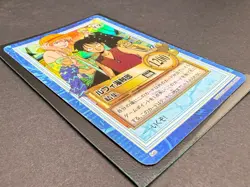 Luffy Straw Hat Pirates Hyper Battle Holo Vintage Carddass One Piece Bandai s40 - Image 3