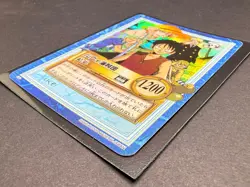 Luffy Straw Hat Pirates Hyper Battle Holo Vintage Carddass One Piece Bandai s40 - Image 4